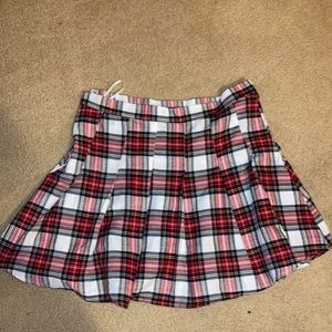 Plaid tennis skirt